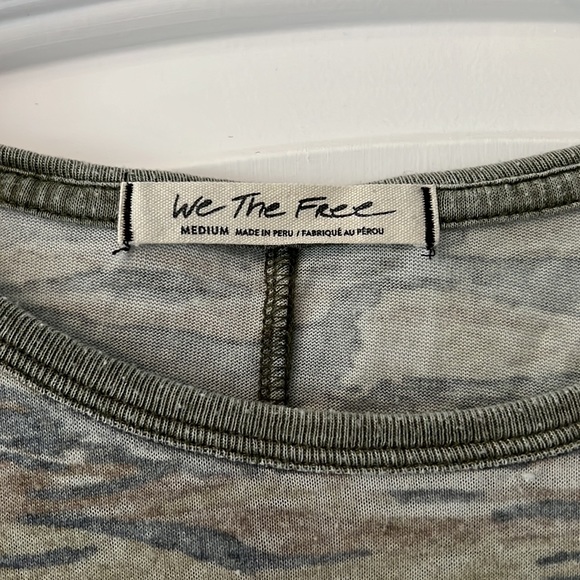 Free People Army Print Top - Picture 2 of 6